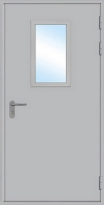 Дверь Стальная со Стеклопакетом Эконом 8