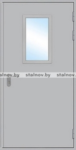 Дверь Стальная со Стеклопакетом Эконом 8